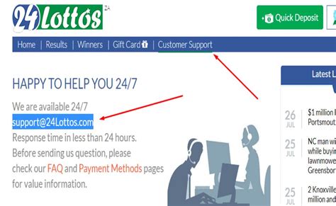Read Customer Service Reviews of 24lottos.com .
